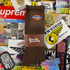 From The Ground Up Pasadena Dickies Brown Socks