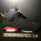 Air Jordan 6 Black Infrared 19' Sz 11.5