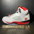 Air Jordan 5 Fire Red Black Tongue 25'  Sz 11.5