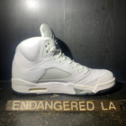 Air Jordan 5 White Metallic 15' Sz 10