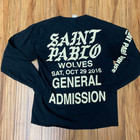 Kanye Saint Pablo Wolves L/S Tee Black Sz L