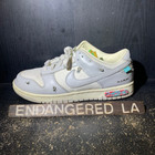 Nike Dunk Low Off White Lot 7  Sz 7M