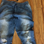 H & M Denim Joggers Sz 34
