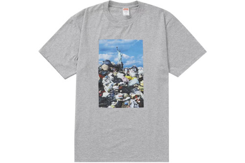 Supreme American Trash Tee Heather Grey F/W 22'