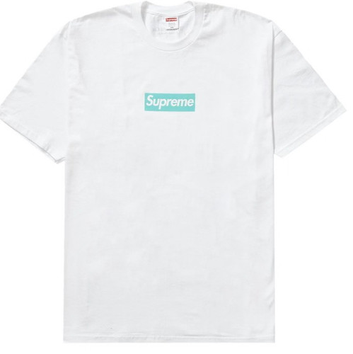 Supreme Tiffany & Co. Box Logo Tee White F/W 21'