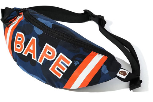 BAPE Color Camo Waist Bag Navy