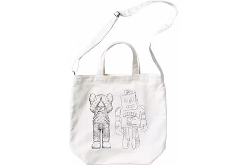 KAWS x Uniqlo Warhol 2Way Tote Bag White