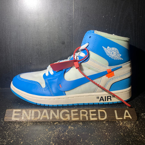 Air Jordan 1 Off-White University Blue  Sz 11