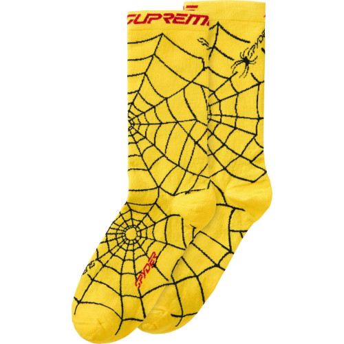 Supreme Spyder Crew Socks Yellow