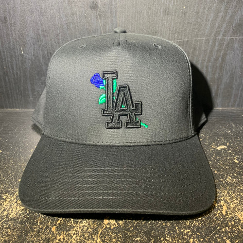 From The Ground Up LA Blue Rose Black 5-Panel