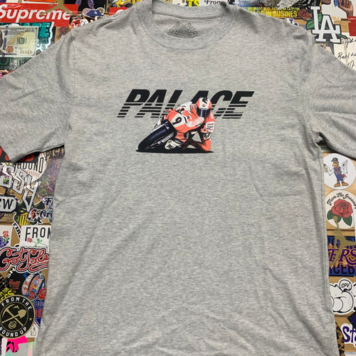 Palace Motorcycle Tee Grey
