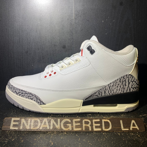 Air Jordan 3 White Cement Reimagined Sz 12.5
