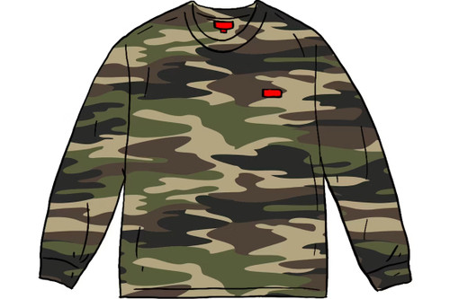 Supreme Small Box Logo L/S Tee Tiger Camo S/S 21'