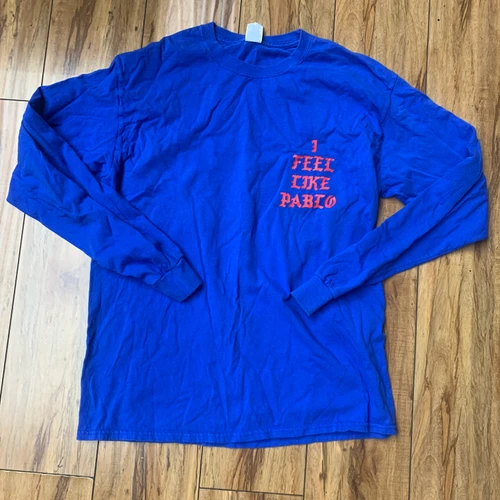 Kanye I Feel Like Pablo L/S Tee Blue Sz L