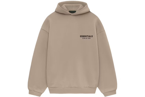 Fear of God ESSENTIALS Fleece Hoodie Desert Sand F/W 24'