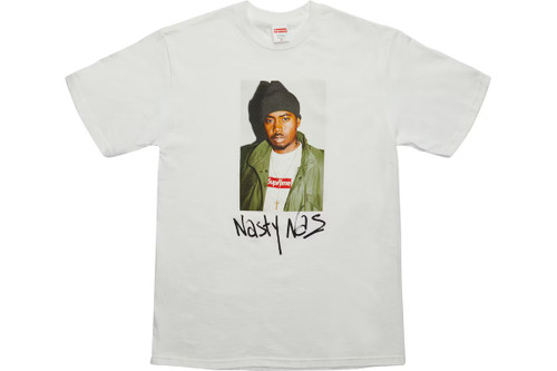 Supreme Nas Tee White F/W17'