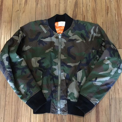 Fear of God Camouflage Bomber Jacket 15'-16' Sz S (#7738)