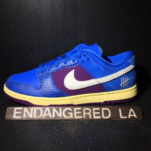 Nike Air Force 1 Low UNDFTD Blue Yellow Croc Sz 9.5 (#20265)