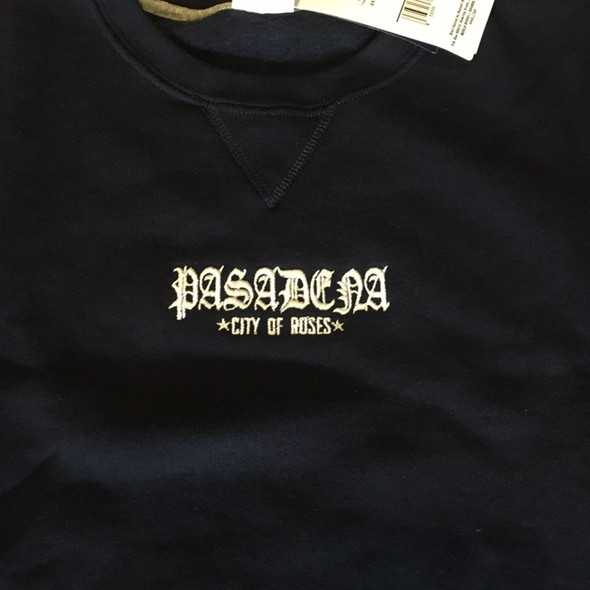 From The Ground Up Pasadena City Of Roses Crewneck Navy Sz M (#7835) From The Ground Up Pasadena City Of Roses Crewneck Navy Sz M (#7835)