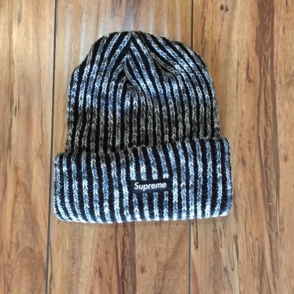 Supreme Beanie Rainbow Stripe Orange F/W 21' (#7774) - ENDANGERED LA