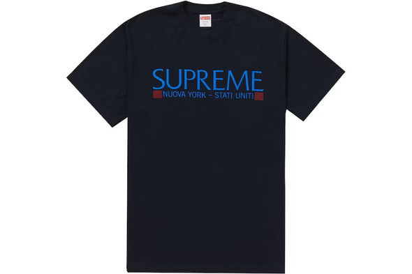 Supreme Nuova York Tee Navy F/W/ 20'