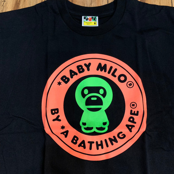 BAPE Space Camo Milo Glow In The Dark Tee Black - ENDANGERED LA