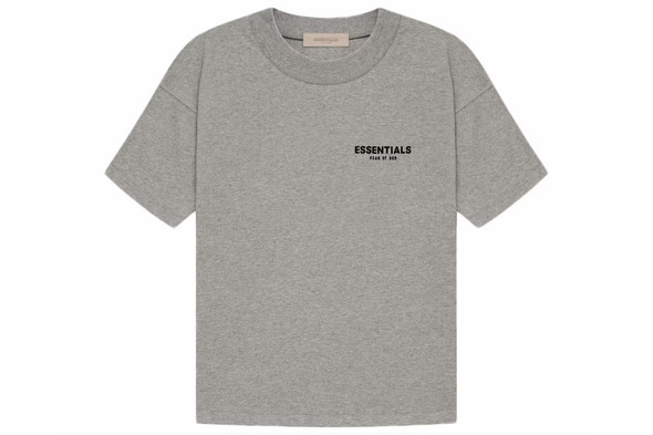 ESSENTIALS Core Collection Tee Light Oatmeal S/S 22' Sz S (#8669)