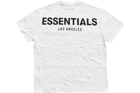 Fear of God ESSENTIALS Los Angeles 3M Boxy Tee White F/W 19'