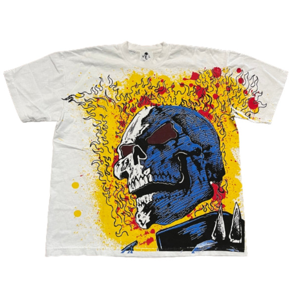 Warren Lotas Marvel Ghost Rider Tee White