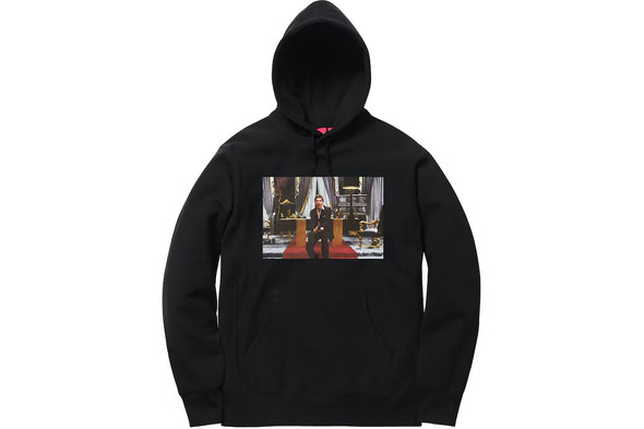 Supreme Hoodie Scarface Friend Black F/W 17'