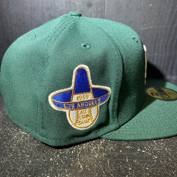 New Era x Hat Club LA Fitted Dark Green Eggs Sz 7 3/8 (#9857)