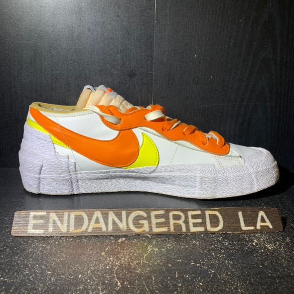 Nike Blazer Low Sacai White Magma Orange Sz 11 (#29670)