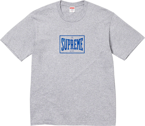 Supreme NYC Tee Black F/W 23'