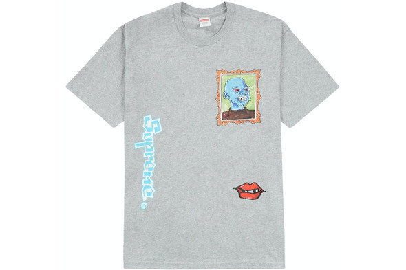 Supreme Cat In The Hat Tee Grey F/W 18' - ENDANGERED LA