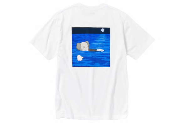 KAWS x Uniqlo Art Book Cover Tee White F/W 23'