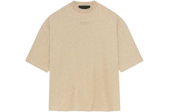 Tシャツ・カットソー Essentials Heavy Jersey SS T-Shirt Dark Heather Oatmeal Fear Of God Essentials Heavy Jersey S/S Dark Heather Oatmeal