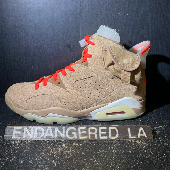 Air Jordan 6 Travis Scott British Khaki Sz 10