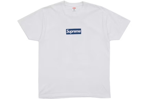 Supreme Box Logo New York Yankees Tee White S/S 15'