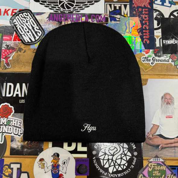 From The Ground Up Black Rose Beanie From The Ground Up Black Rose Beanie