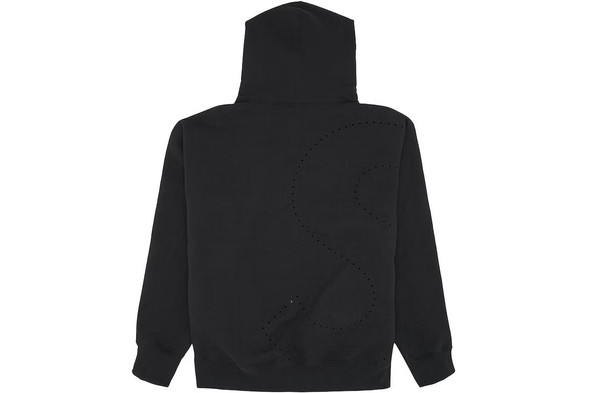 Supreme Hoodie Laser Cut S Logo Black S/S 21'