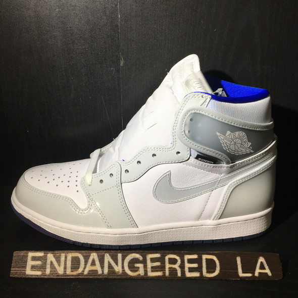 Air Jordan 1 Zoom White Racer Blue Sz 9.5 Air Jordan 1 Zoom White Racer Blue Sz 9.5