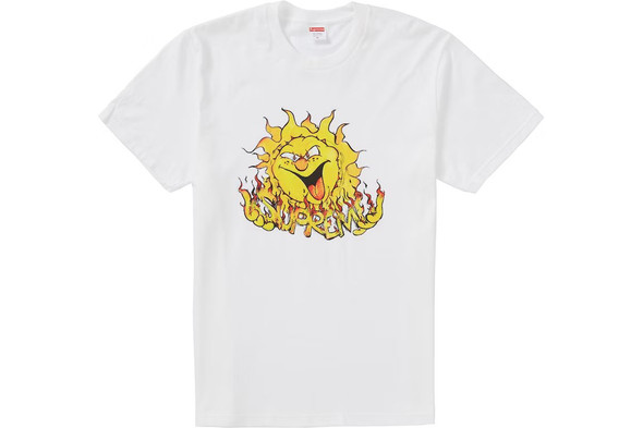 Supreme Sun Tee White F/W 20'