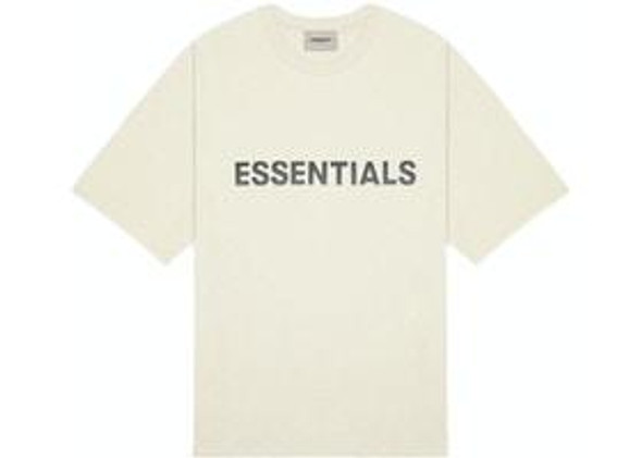 Fear of God ESSENTIALS Boxy Tee Applique Logo Cream