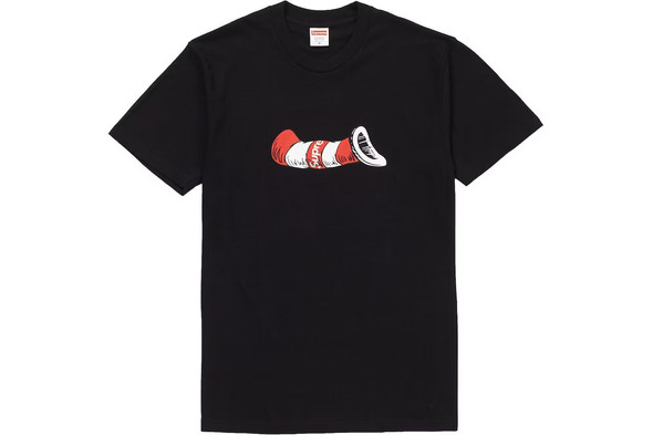 Supreme Cat In The Hat Tee Grey F/W 18' - ENDANGERED LA