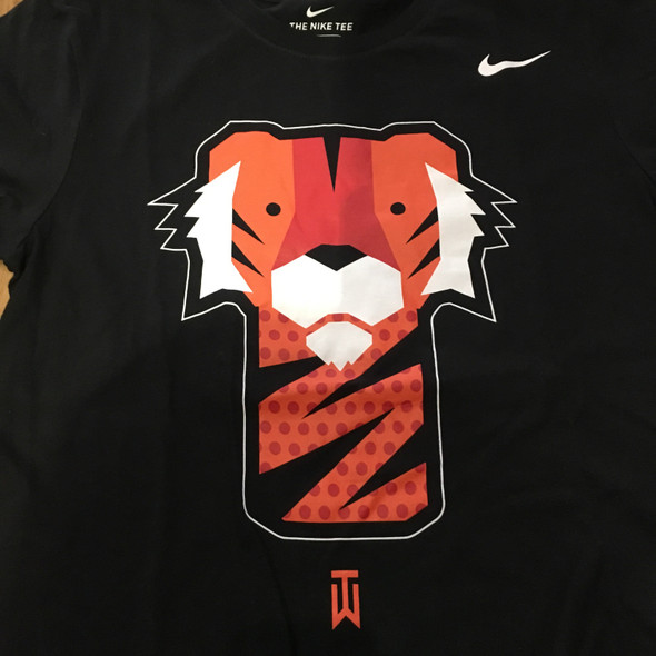 Nike Golf Tiger Woods Tee Black Sz S Nike Golf Tiger Woods Tee Black Sz S