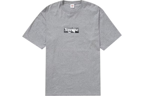 Supreme Burberry Box Logo Tee Black S/S 22'