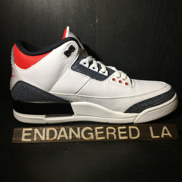 Air Jordan 3 Fire Red Denim