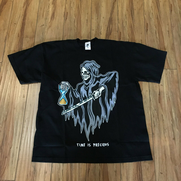 Warren Lotas Time Is Precious Tee Black Sz XXL Warren Lotas Time Is Precious Tee Black Sz XXL