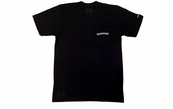 Chrome Hearts Scroll Logo Tee Black