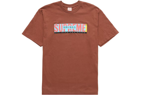 Supreme All Over Tee Brown S/S 22'